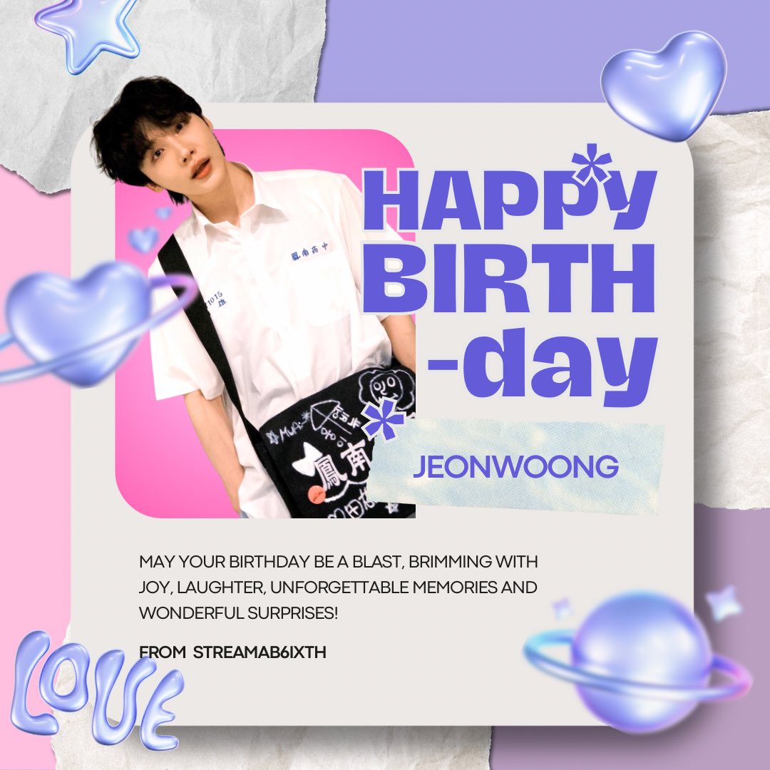 StreamAB6IXTH's tweet image. HAPPY BIRTHDAY 🎁 

คุณจอนอุงคนเก่งคนหล่อคนน่ารักของเอบีนิว ขอให้ปีนี้เป็นอีกปีที่ดีของอุงน้า ขอให้มีความสุขในทุกวัน สุขภาพแข็งแรงตลอดปีและตลอดไปเลย 🐹

#내_계획엔_웅이생일이_있어
#HAMSTER_WOONG_DAY