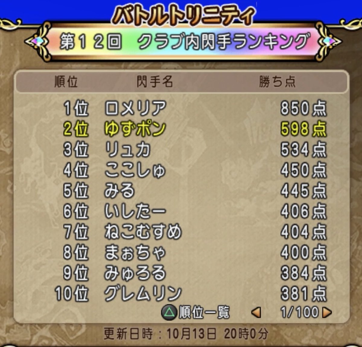 ✨️第１２回バトルトリニティ対抗戦⚔️
オルフェアリーズ走りきりました！
くやしーー！また練習試合で修行なのだ
みなさんおつありでっせぇ！ぴぴぴっぴ！