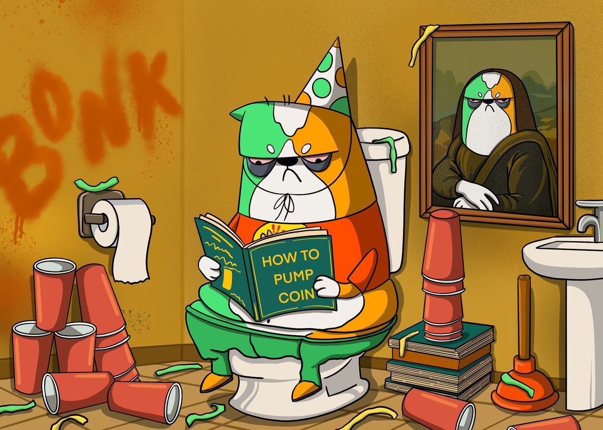 LETSMEMECOIN's tweet image. Reading “How to BONK coin” like it’s gonna save me.
Still waiting for results.

#Funless #USELESS #memecoin
#Solana