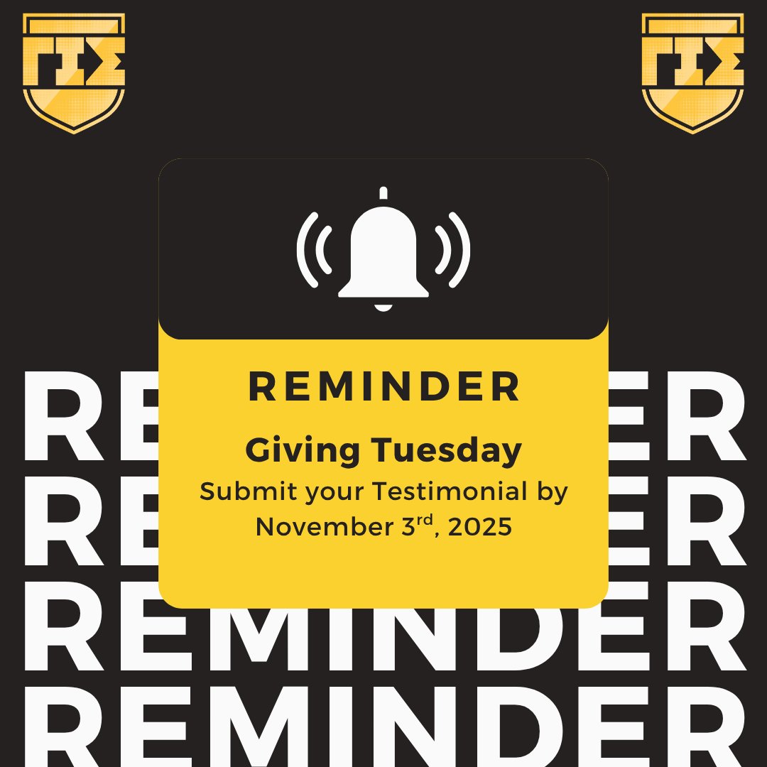 Giving Tuesday – Share Your Story! 

What has Gamma Iota Sigma given YOU? Share your experience for a chance to be featured on our social media or website!

📣 How to participate:

Submit a Testimonial: Fill out the form by Nov 3rd. gammaiotasigma.formstack.com/forms/gis_test…