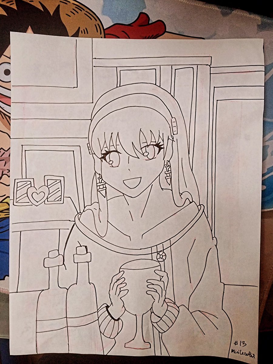 Miri_Lizeth_'s tweet photo. Inktober #13 Drink 

#spyxfamily #anime #fanart #drink #inktober #inktoberdrink #traditional #arts https://t.co/pJloqSuwNQ