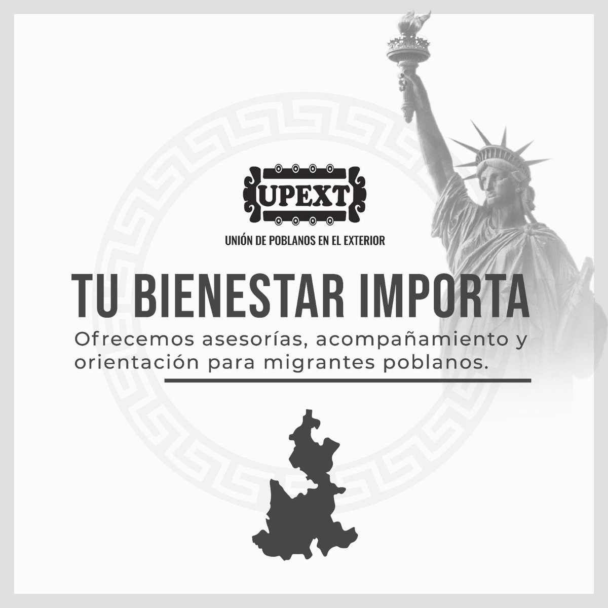 #Estopasaenmiciudad #Puebla #Mexico <a href="/UPEXT/">UPEXT OFFICIAL</a> <a href="/upextoficial/">UPEXT</a> Asesoría, acompañamiento y orientación para #migrantes poblanos. #EUA