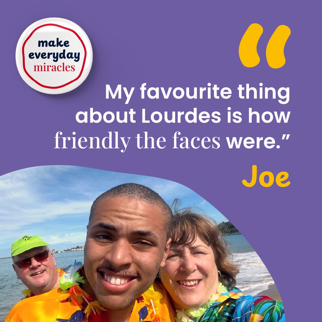 “My favourite thing about Lourdes is how friendly the faces were.”

There’s something special about arriving in Lourdes and instantly feeling at home, surrounded by smiles, warmth and welcome.

Explore more real stories at makeeverydaymiracles.org.uk