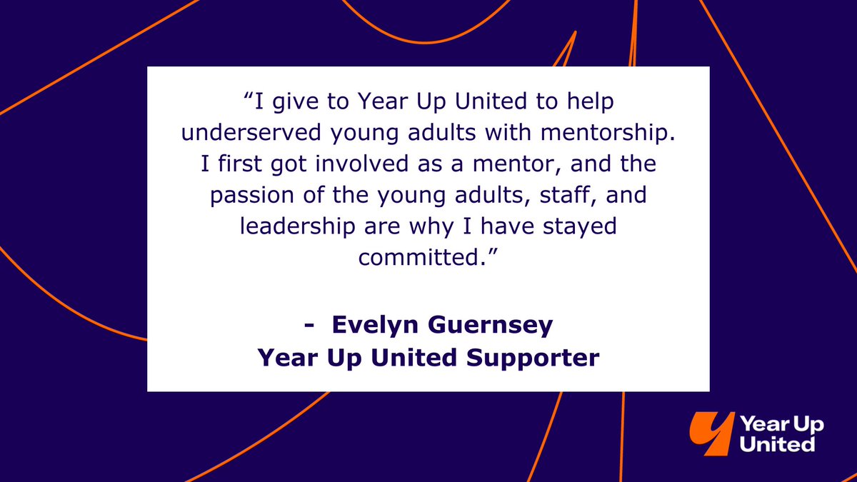 At Year Up United, we’re helping young adults launch careers, and your support helps us provide the training and opportunities young adults need to succeed in today’s workforce.  

Join supporters like Evelyn in making a lasting impact. 

Donate here: bit.ly/4nqX0uE