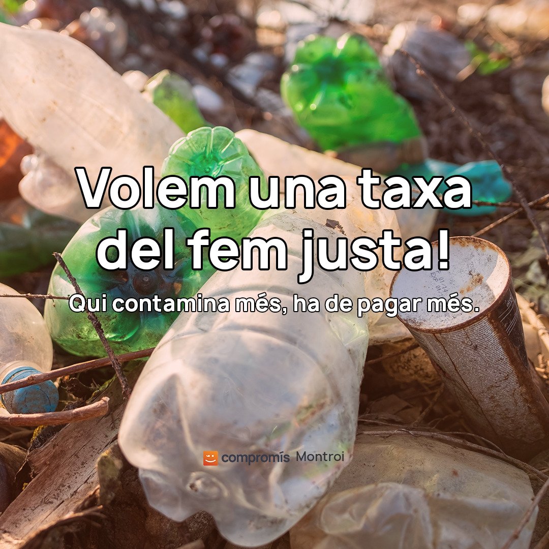 Compromís per Montroi (@compromismtr) on Twitter photo Entenem que la pujada de la taxa del fem ve marcada per Europa, però creiem que s’hauria pogut aplicar amb més mesura.
A Montroi hi ha molta gent que recicla i no hauria d’eixir perjudicada.
💚 Defensem un model més just i amb incentius per a qui fa les coses bé.#ReciclarTéValor Entenem que la pujada de la taxa del fem ve marcada per Europa, però creiem que s’hauria pogut aplicar amb més mesura.
A Montroi hi ha molta gent que recicla i no hauria d’eixir perjudicada.
💚 Defensem un model més just i amb incentius per a qui fa les coses bé.#ReciclarTéValor