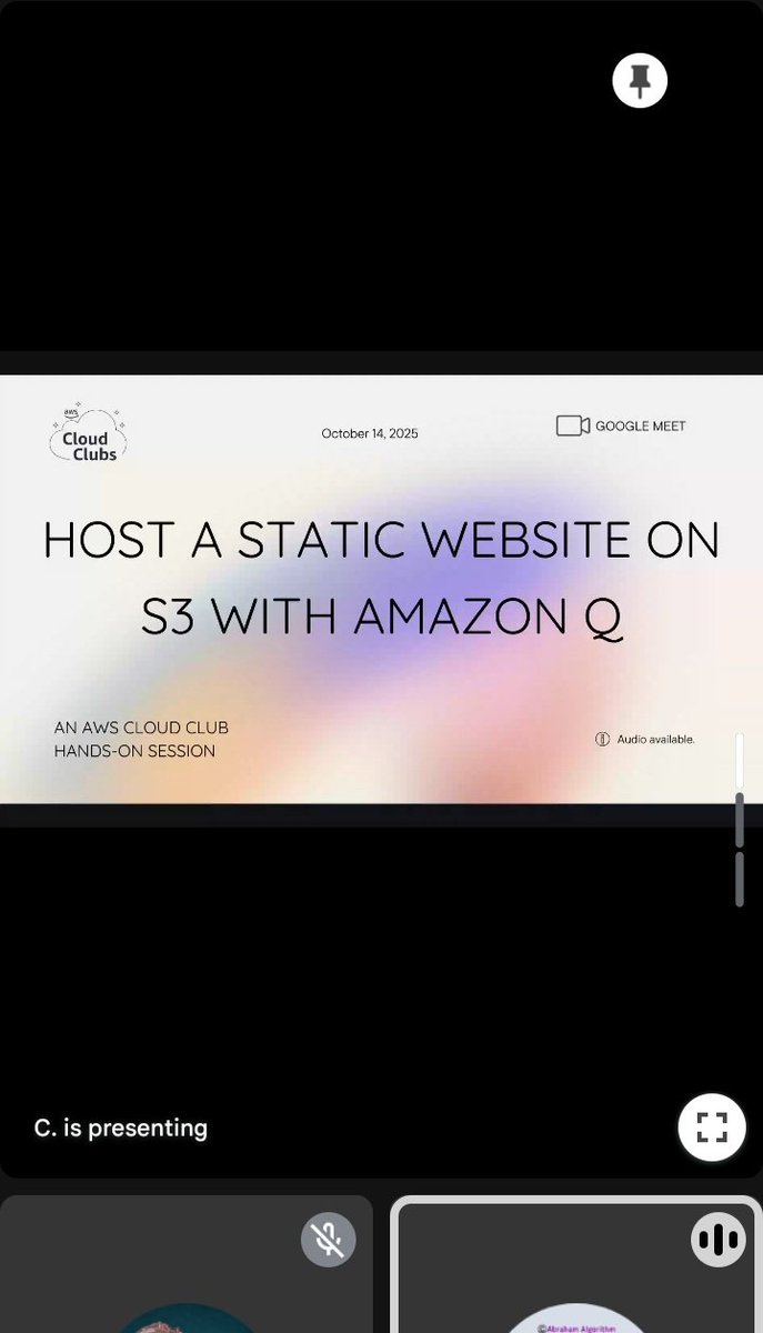 awsccfutminna's tweet image. We&apos;re LIVE!! 🔥🔥

Join the call:
meet.google.com/jqz-hrwo-bwm