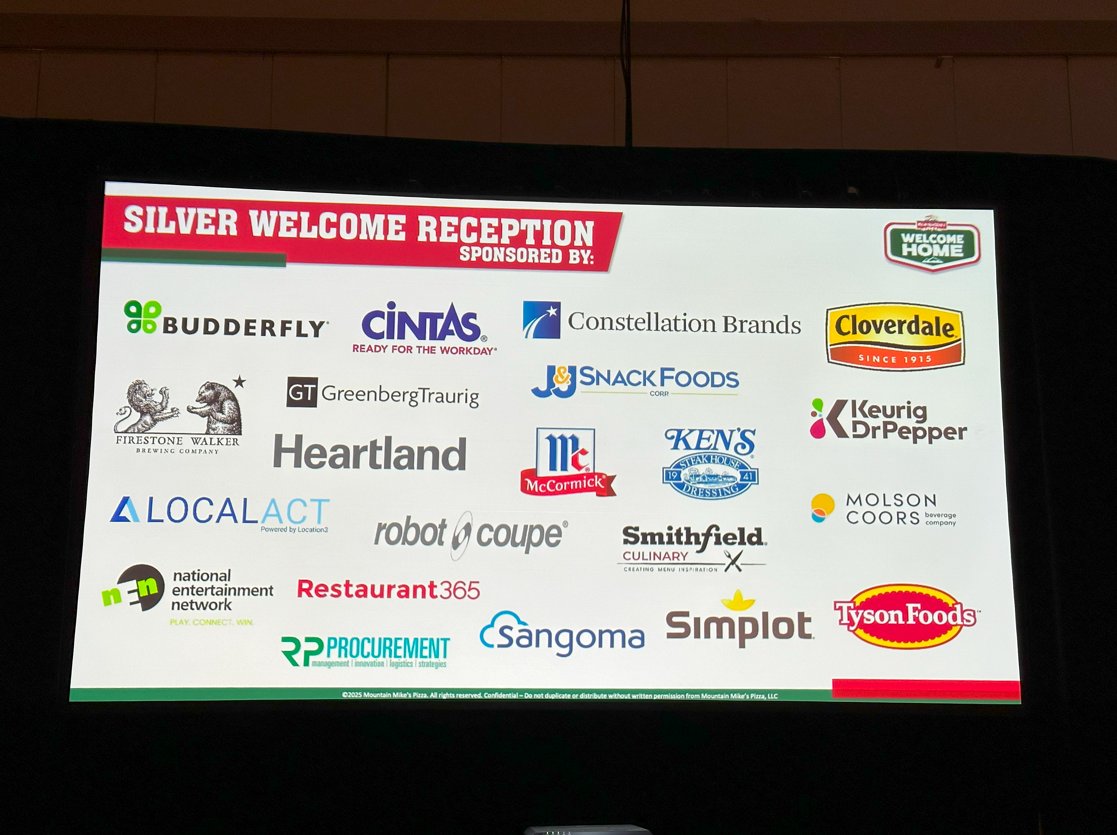 ConConcepts's tweet image. Vegas felt like home. 🍕Proud to support @MountainMikes alongside our partners at Restaurant Partners Procurement— celebrating connection, collaboration, and a whole lot of excellence.