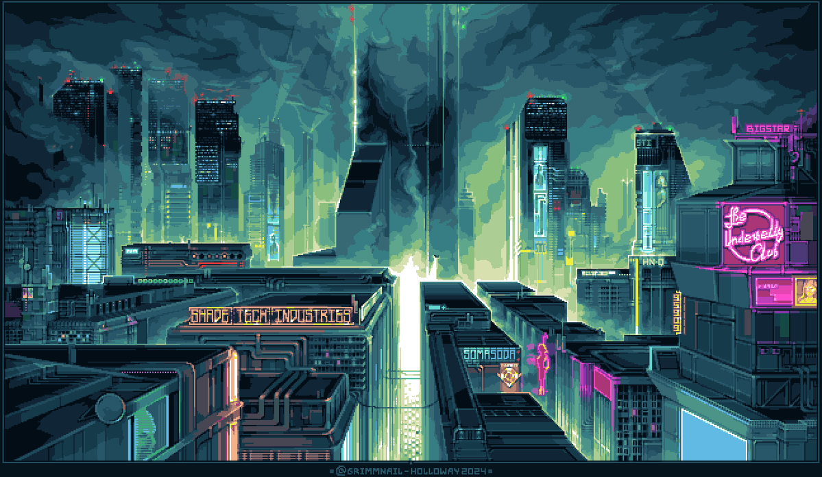 GrimmNail's tweet image. HI #PortfolioDay 
i love environment and animation
#ドット絵 #pixelart ︀︀