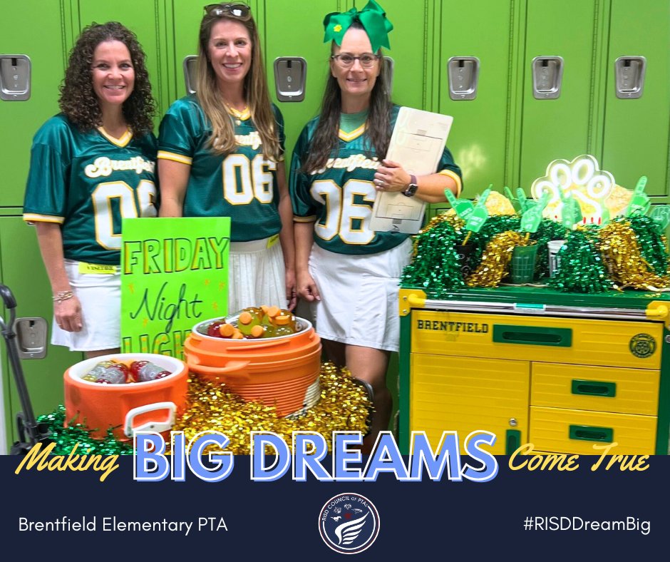 Every day, our local PTA units are dreaming big for their students, staffs and communities—and it shows! From creative family events to teacher appreciation surprises, Richardson's PTAs are helping schools shine brighter together. 💫 #RISDDreamBig