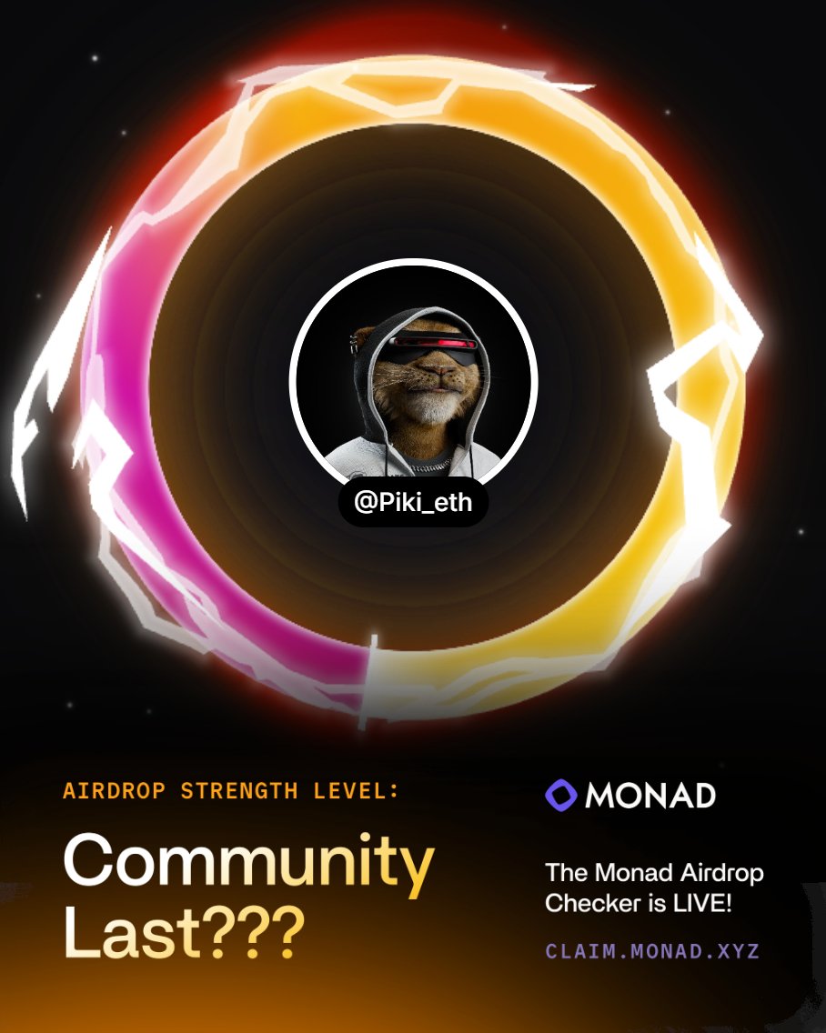 Me: “Just vibing on Monad testnet”
Monad: “Congrats anon, COMMUNITY LAST 🏆”
I– I wasn’t ready for this kind of validation 😭

#Monad
