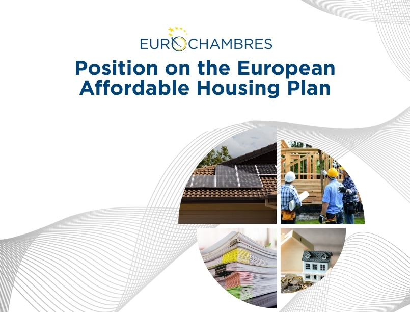 Eurochambres's tweet image. 🚨Just out: Eurochambres position on the European Affordable Housing Plan. We call for a practical, technology-neutral &amp;amp; business-friendly approach to mobilise #investment, remove regulatory barriers &amp;amp; promote #digitalisation to boost housing construction➡️bit.ly/PositionEAHP