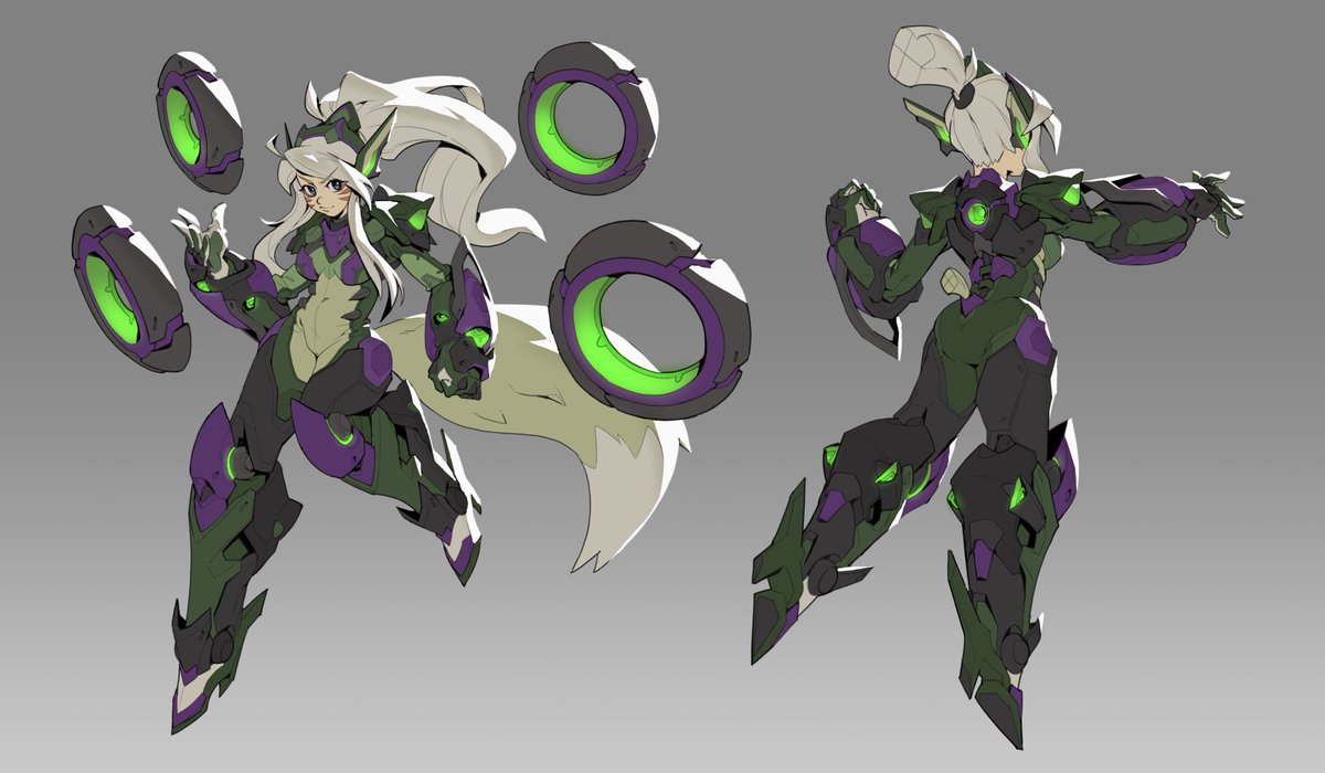 Thank you for all the love on this! Here’s the full character design for her