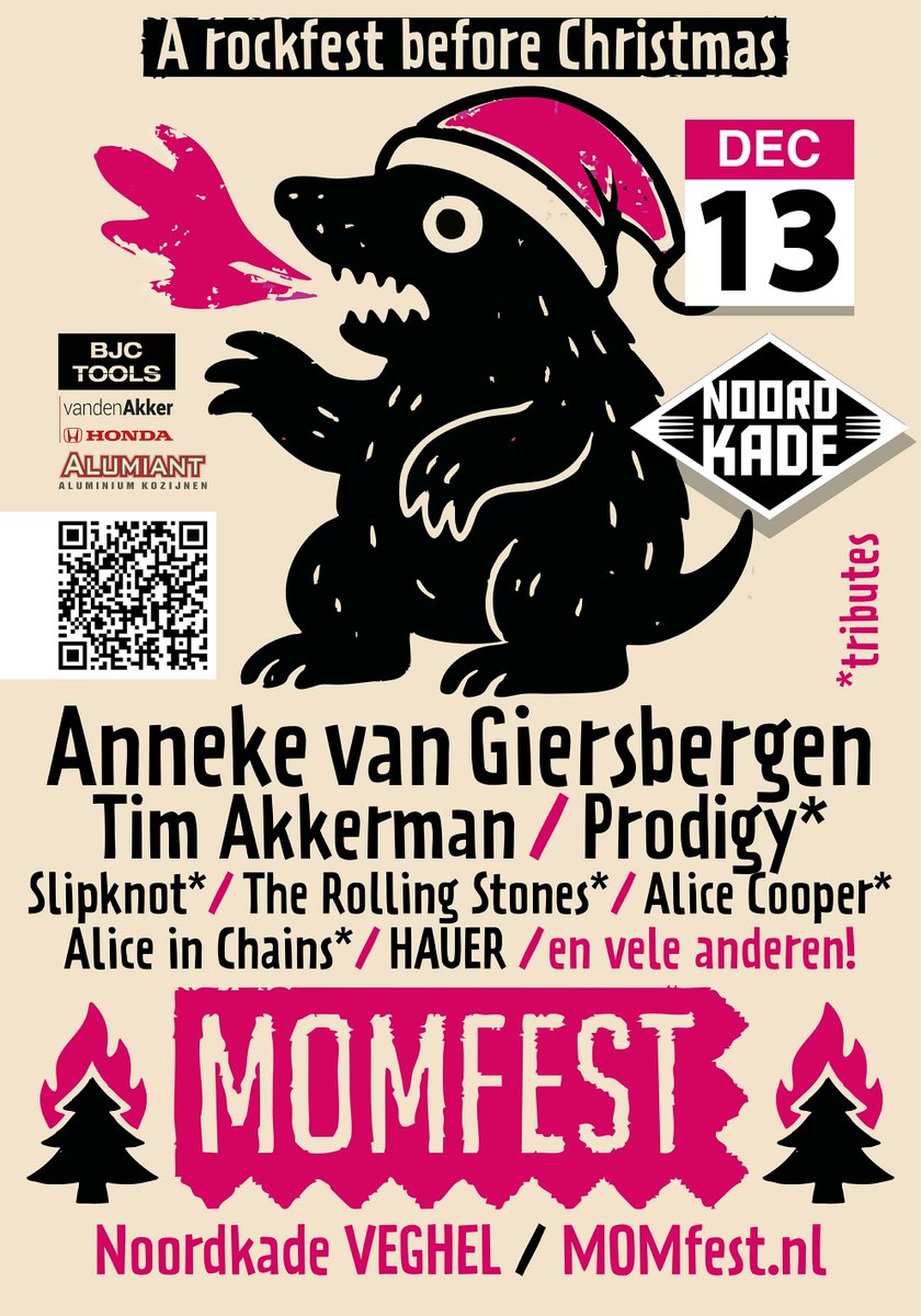 A rockfest before Christmas!!! Tickets MOMfest.nl