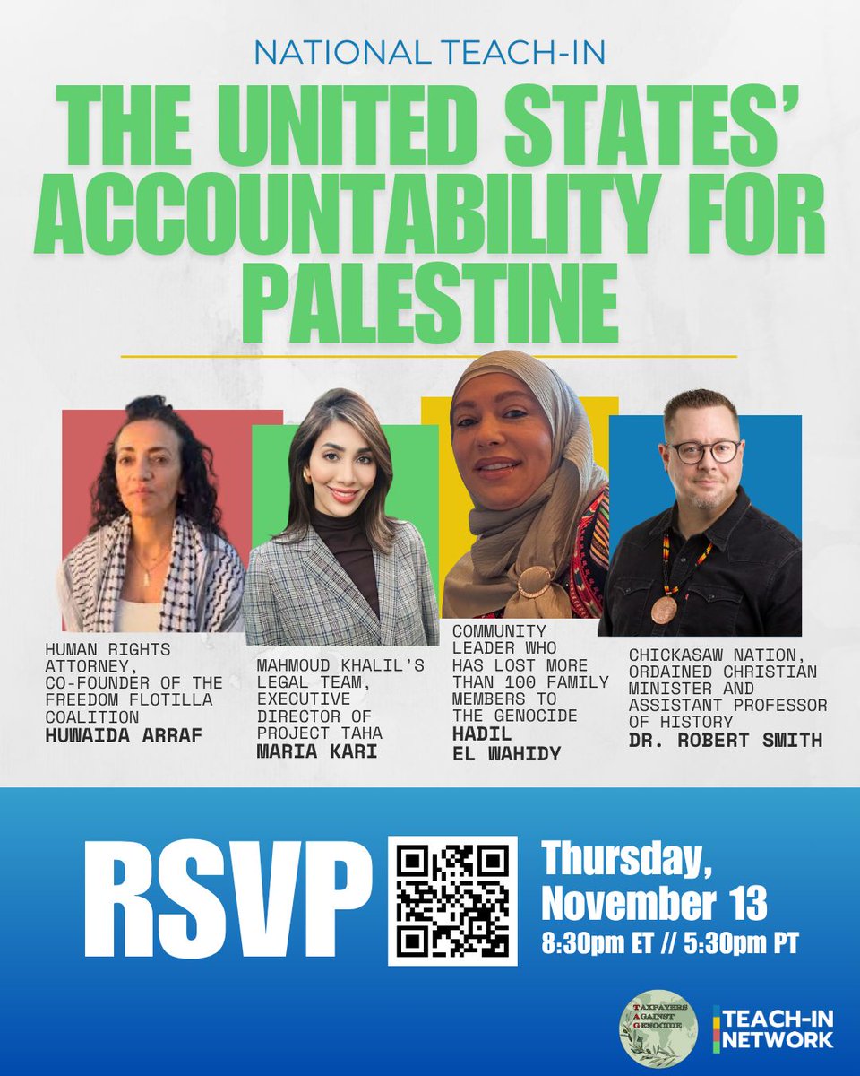 Roots_Action's tweet image. 📅 Teach-In Alert!

RSVP to the Teach-In Network&apos;s upcoming teach-ins now, including Q&amp;amp;A with experts.

Oct 16: Strategies for Nuclear Disarmament bit.ly/48VCa2v 

Oct 30: Opposing War with Iran bit.ly/46ROsYx 

Nov 13: The United States’ Accountability for…