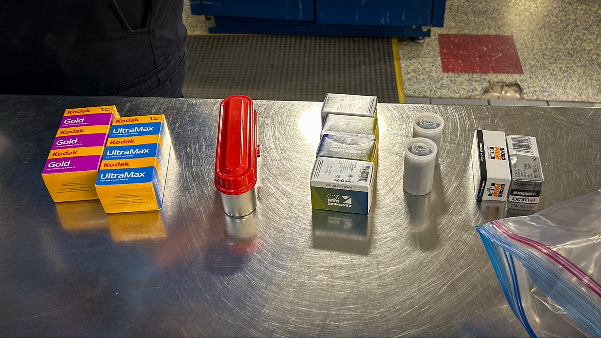 Somewhere at <a href="/DFWAirport/">DFW Airport</a> getting my camera film hand checked by <a href="/TSA/">TSA</a>. Thanks, y’all. 

#filmphotography #filmtography #dfwairport #tsa