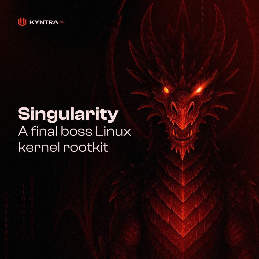 kyntra_io's tweet image. 🚨 Post novo publicado!
🔎 Singularity: Deep Dive into a Modern Stealth Linux Kernel Rootkit
✍️ @MatheuzSecurity 
👉 blog.kyntra.io/Singularity-A-…
#rootkit #cybersecurity #security #linux #kernel #redteam #pentest