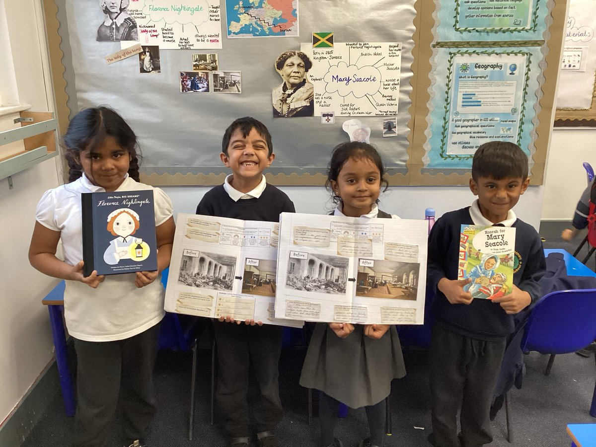 MrsFojdar_AMPA's tweet photo. 2NF ❤️learning! In history we have learnt so much about two very famous nurses - Florence Nightingale and Mary Seacole! @AbbeyMead_TMET #love of learning https://t.co/egrzC7pJKM