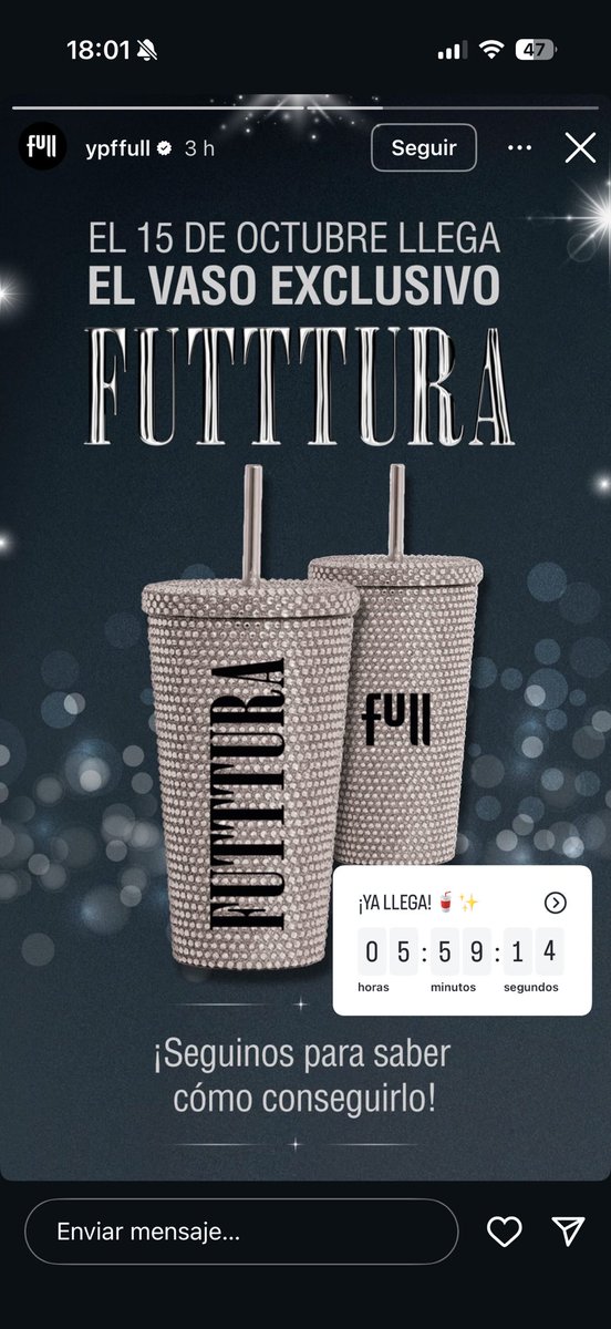 Mi mamá guardando los puntos de YPF para las vacaciones:
Yo: Vaso nuevo!
#FUTTTURA #TINI #TTT #YPF