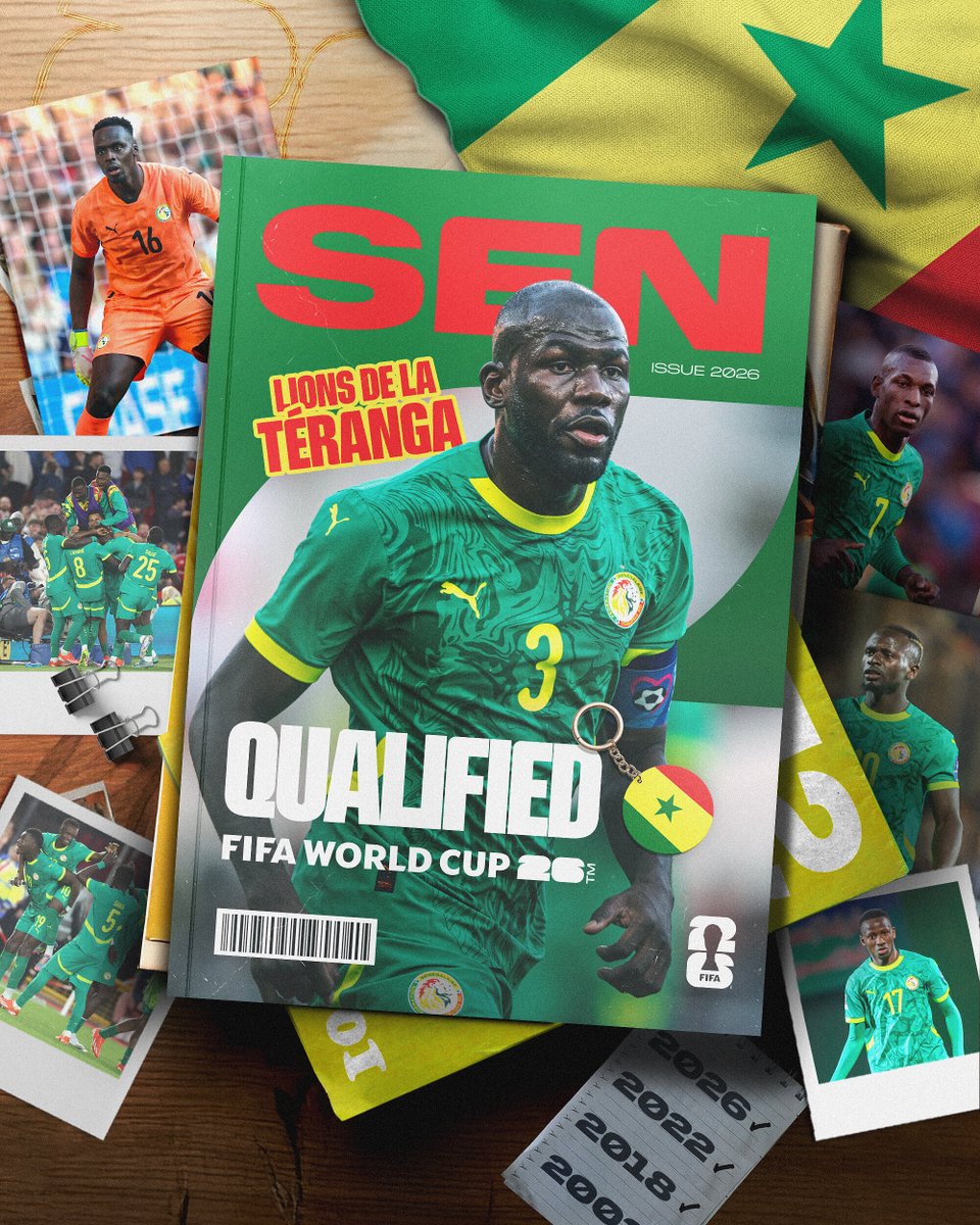 🇸🇳 Senegal book their ticket to #FIFAWorldCup 26!

#WeAre26
