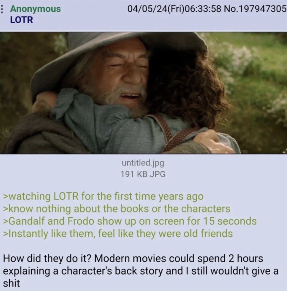 Peak filmmaking