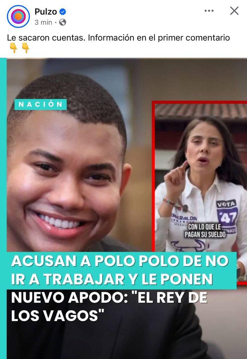 Para eso chilló por la curul afro, para cobrar sin trabajar. Plaga hp hay que sacarla del Congreso.

Si no es porque Esmeralda Hernández se pone la 10 para ejercer control, no nos enteramos. 🤬