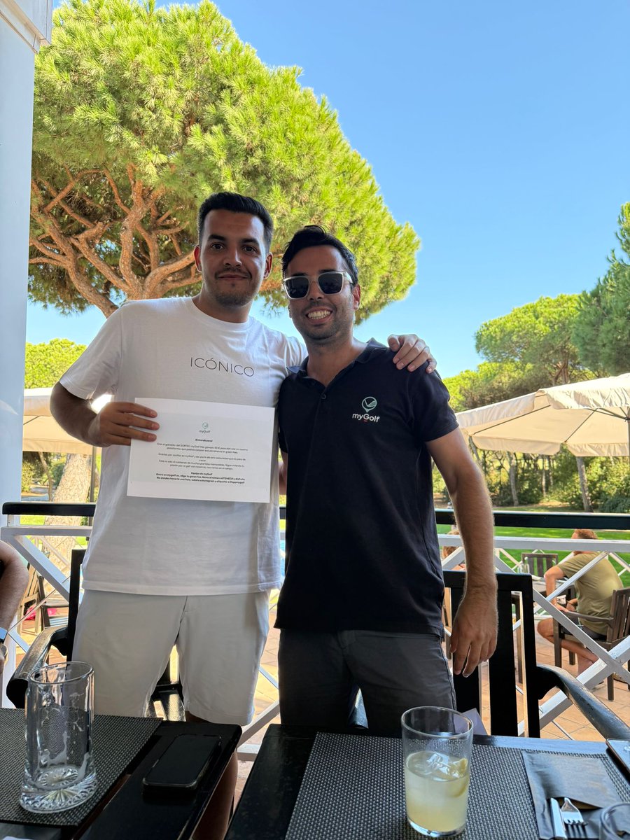 🏌️‍♂️ Nuestro Open de España myGolf

Mientras en Madrid se jugaba el Open, nosotros vivíamos el nuestro 😉.
Gracias a todos por hacerlo inolvidable 🎊
🏆 Fran Camacho
🥈 José Manuel
💥 Raúl Gutiérrez (drive más largo)
🎯 Ángel Manuel García (bola más cercana)