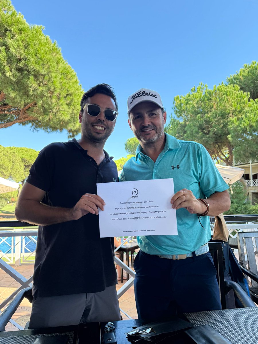 appmygolf's tweet photo. 🏌️‍♂️ Nuestro Open de España myGolf

Mientras en Madrid se jugaba el Open, nosotros vivíamos el nuestro 😉.
Gracias a todos por hacerlo inolvidable 🎊
🏆 Fran Camacho
🥈 José Manuel
💥 Raúl Gutiérrez (drive más largo)
🎯 Ángel Manuel García (bola más cercana) https://t.co/6o60UBE40f