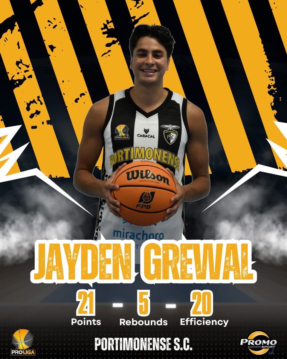 promo_sport_int's tweet photo. Portugal - Proliga 🇵🇹 Jayden Grewal had 21 points, 5 rebounds and 4 steals (20 efficiency) for Portimonense S.C. #PSFam https://t.co/wxd8eJdJih