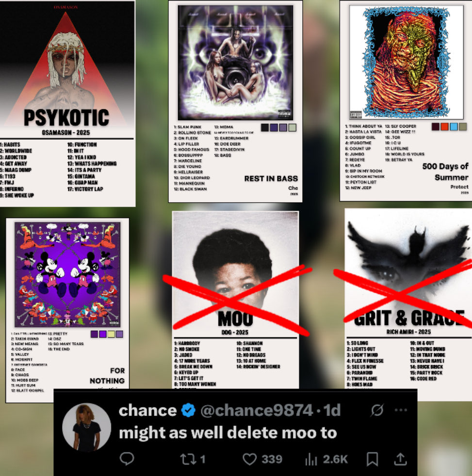 Delete One Album Top Comment Decides.