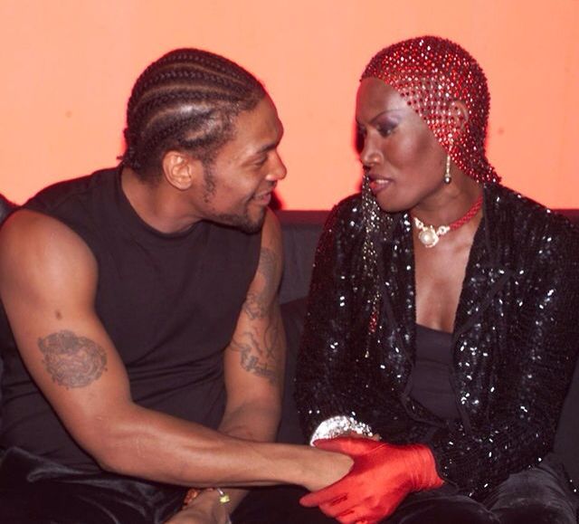 D'Angelo with Grace Jones ♡