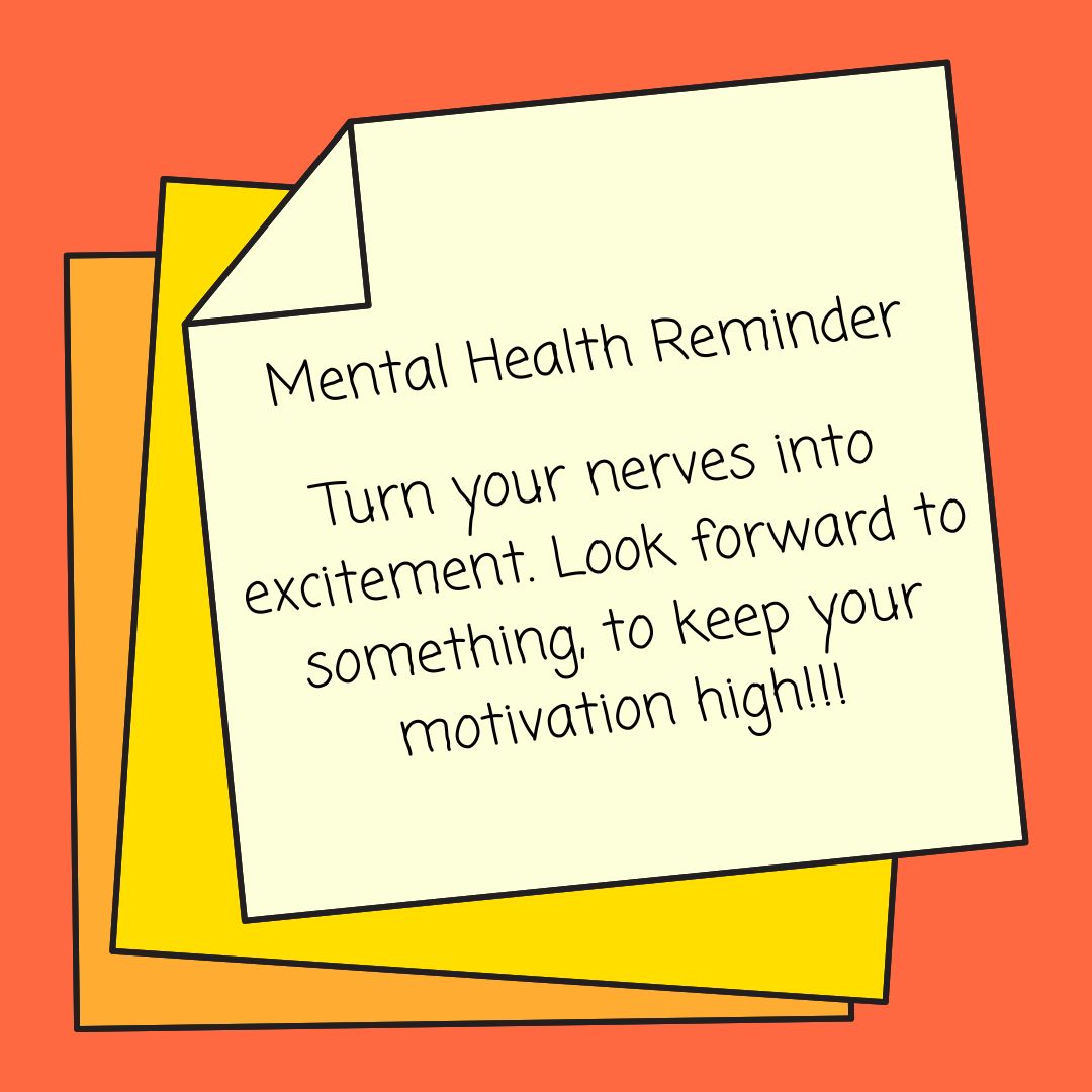 Weekly Mental Health Reminder!! Get excited about everything, even if it is not something you want to do. The fact is that you get to do it, so go in there motivated to succeed!

#MindsetMatters #ChoosePositive