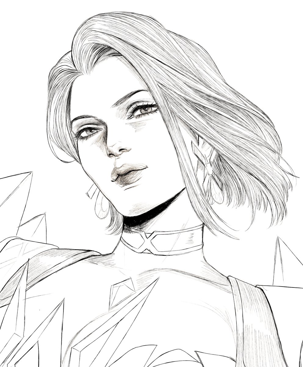 SleinYesWowNC's tweet image. Emma Frost sketch for a patron #MarvelRivals