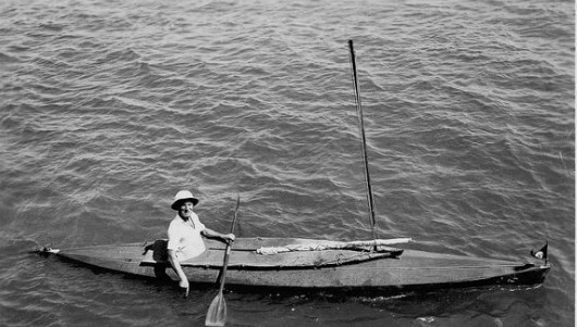 Today I Learned: that Oskar Speck paddled a folding kayak from Germany to Australia over seven years. He arrived in 1939, unaware World War II had begun, and was arrested as an enemy spy upon landing, spending the war interned in Australia before later becoming an opal trader