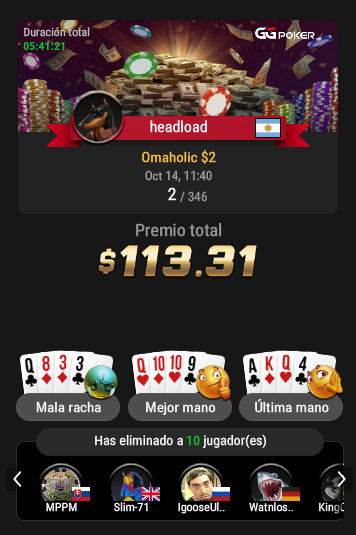 Headload's tweet photo. GGPoker Omaholic $2
https://t.co/239dSZ5OQa https://t.co/O4kPvygeyC