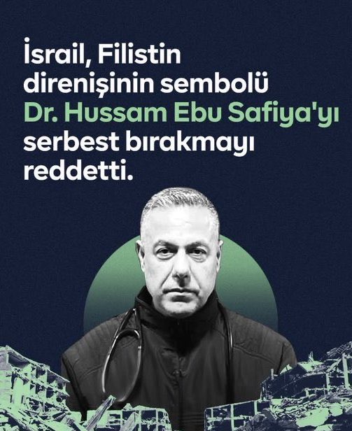 İnsanlık için koşuşturan, hastanesini terk etmeyen bir doktordu. Gözyaşları içinde yardım talep etmişti.

İsrail’in sednayasında işkence gören Dr Hüsam serbest bırakılsın.

#JusticeForDrAbuSafiya