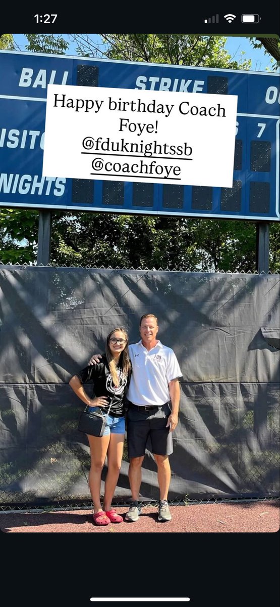 Happy birthday Coach Foye!!🥳🧁
 <a href="/CoachFoyeFDU/">Chris Foye</a> <a href="/FDUKnightsSB/">FDU Softball</a>