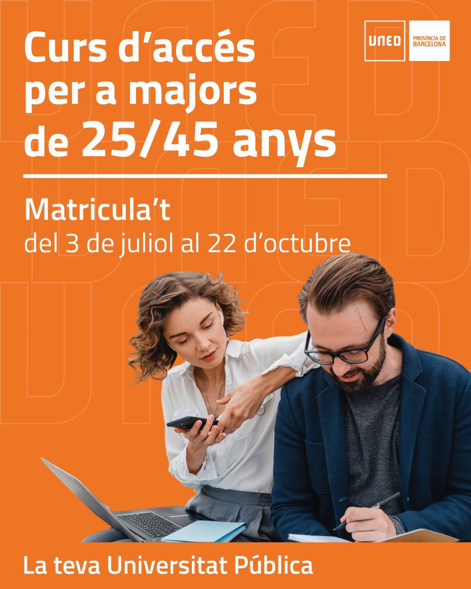 Deixaràs passar el tren del teu futur? Vine a estudiar l’accés a la universitat a la <a href="/UNED/">UNED</a>