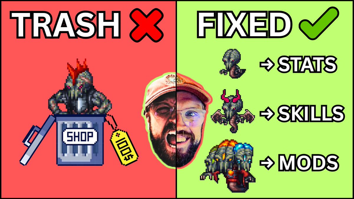 Here is my latest #YouTube video:

"My Roguelike's Progression System Was TRASH (Here's How I Fixed It)" 

It is the 🥈nd #DevLog for my #bullethell  #roguelike Legends Reloaded

Check it out 🔽

youtu.be/hIjXyKV6H2s?si…

#indiegame #gamedev #GODOT #pixelart #gamedevelopment