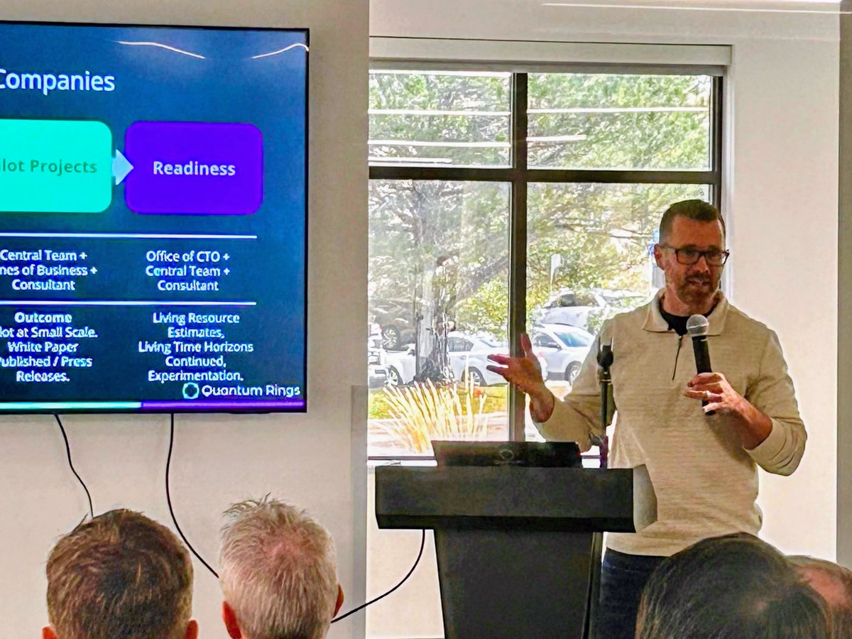 QuantumRingsInc's tweet image. Yesterday, @QuantumRingsInc was honored to speak at the #IterateOn AI Conference in Boulder, CO—a leading event uniting top enterprise AI leaders nationwide.
Our team joined the "Quantum + AI: A Field Trip Into the Future" session at the Colorado Quantum Incubator. The session…