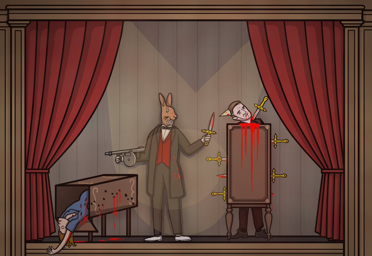 Day 14 of the #Laketober2025 with the theme "Mr Rabbit Magic Show"!
Come one and all, see the fantastic Mr Rabbit make your parents disappear! Forever😈