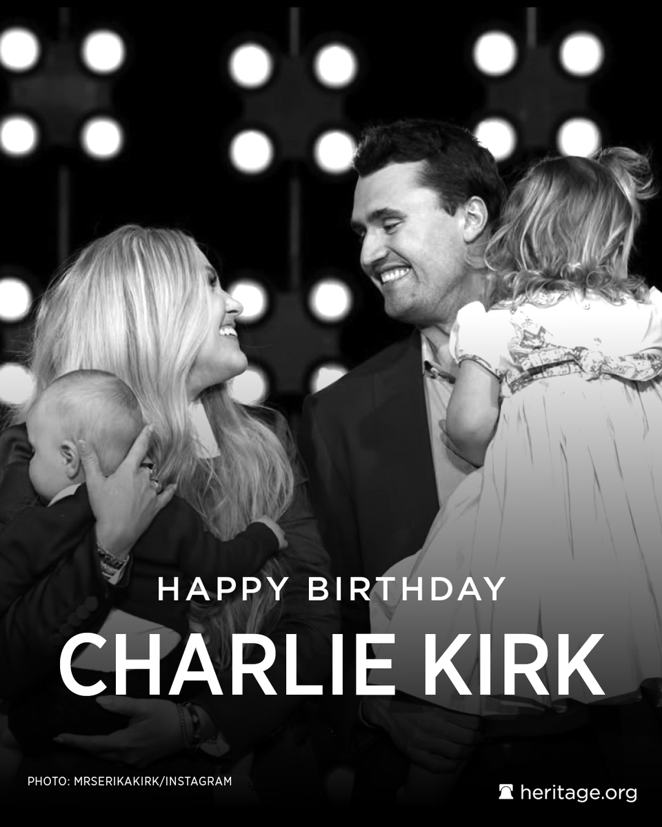 Taken from us too soon, but his legacy will live on for generations.

Happy birthday, Charlie Kirk.