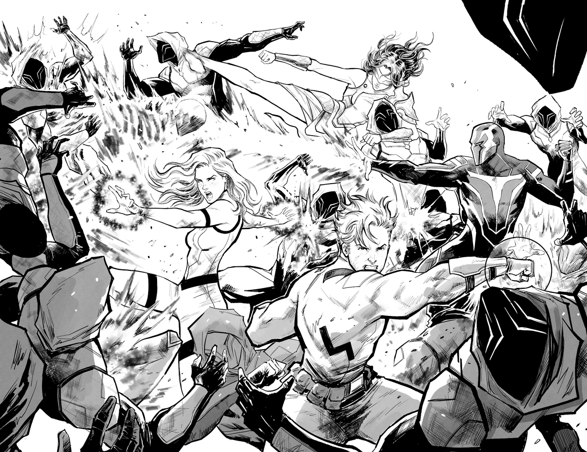 Only 10 PAGES LEFT of pencils and inks for Phenomenova Issue #3! Here is a sneak peek of the greatness that awaits you within these pages! Do not miss out on this book! Back on the platform of your choice!👇