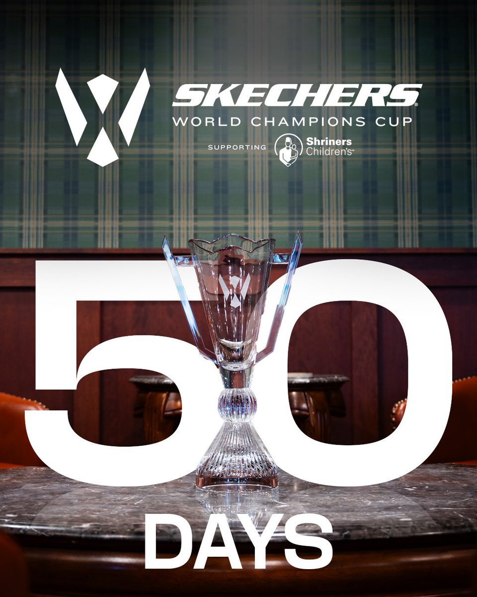 WorldChampsCup's tweet photo. Only 50 days until the second Skechers World Champions Cup supporting Shriners Children’s! https://t.co/GiJthJOfR2