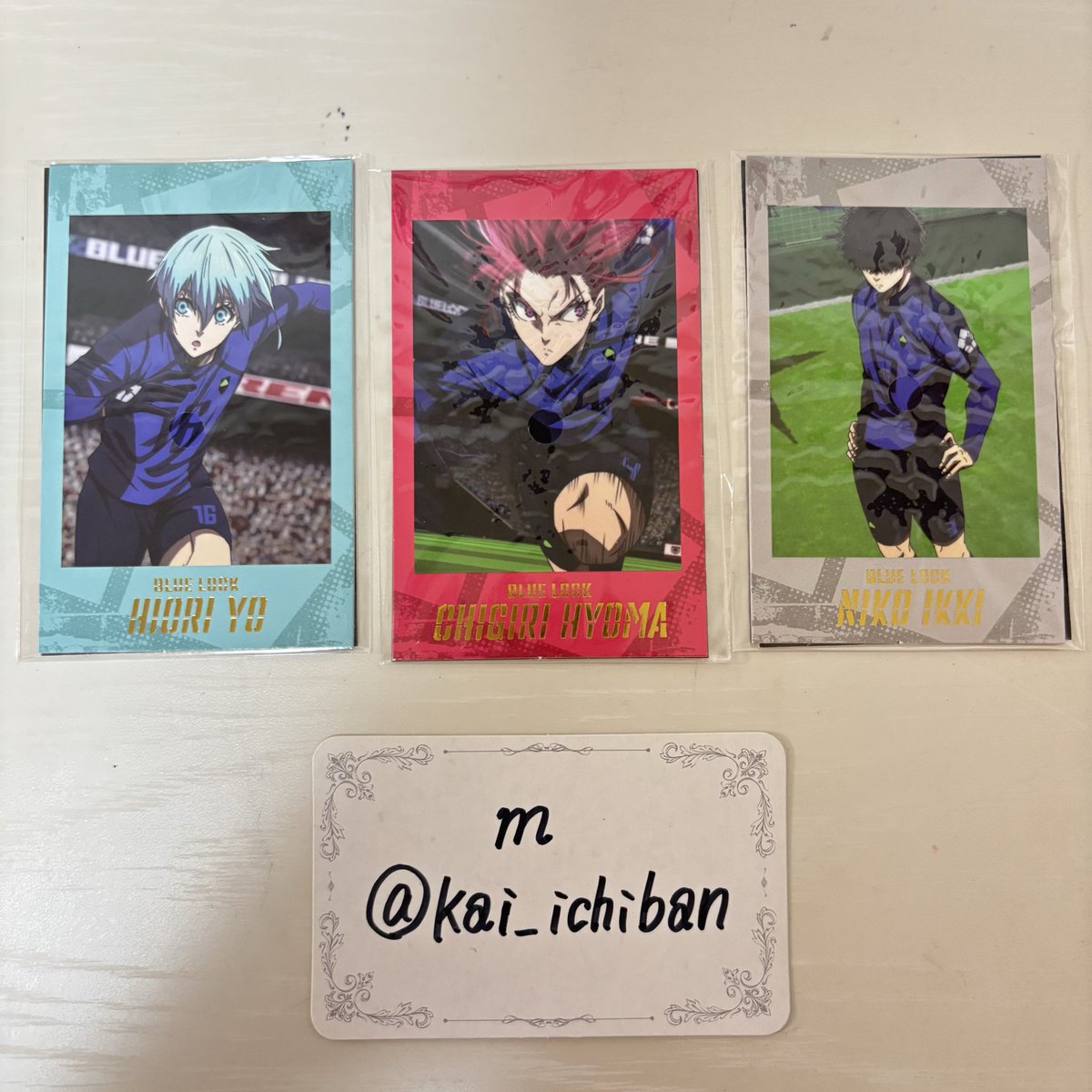 ★交換★
ブルーロック Wフォトカード コレクション

譲：氷織・千切・二子

求：蜂楽（同種）

郵送での交換希望📮
検索からでもお気軽にお声掛けください。