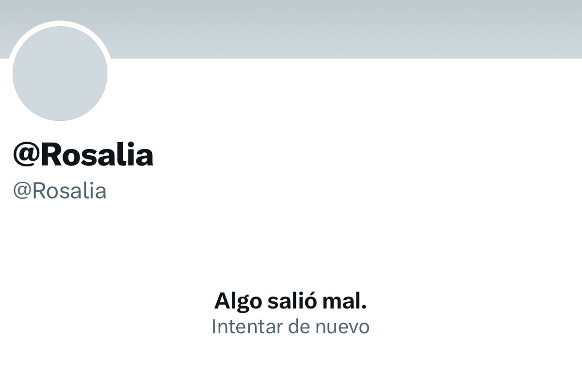 La cuenta de @Rosalia en X ha sido desactivada.