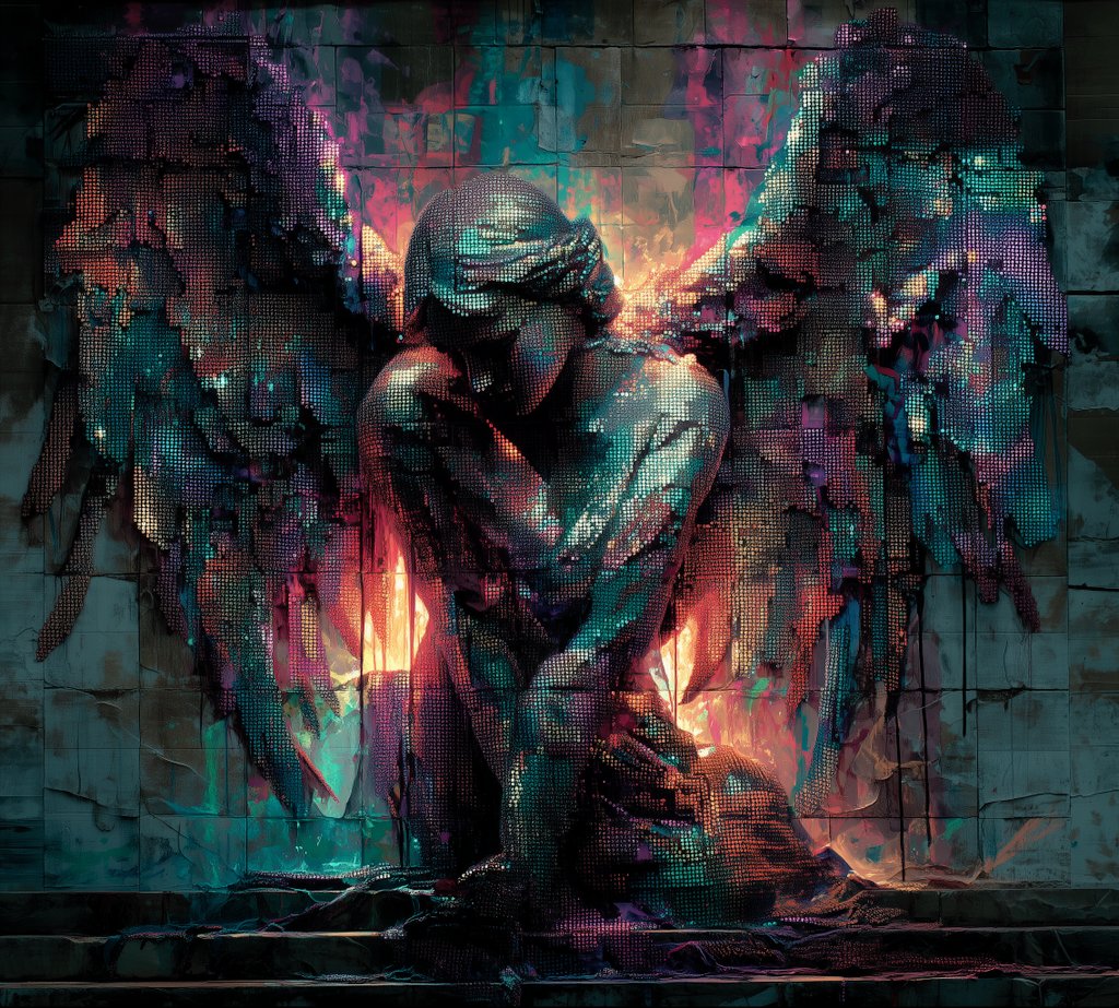 KingyFish's tweet image. Graffiti Pixels of Divinity

#AIart #Aiartwork #Midjourney #digitalart