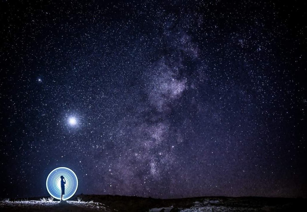 Let’s go out and breathe some stars. I feel lost here with all this space between us