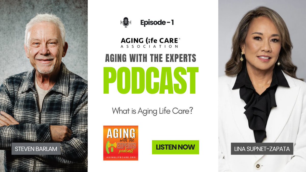 🎧 Episode 1 of Aging With the Experts: “What is Aging Life Care™?”

Lina Supnet-Zapata &amp; Steve Barlam explain how Aging Life Care Managers help families navigate the complexities of aging.

Tune in now: 🔗 agingwiththeexperts.com