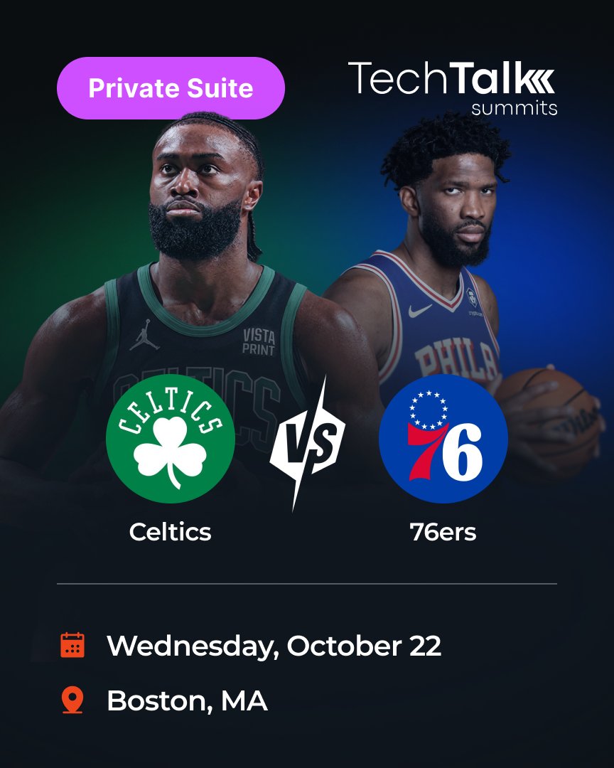 techtalksummits's tweet image. #BostonTech - don&apos;t miss our exclusive #NetworkingEvent in a private suite at the Celtics opening game vs. the 76ers, hosted by @Sitecore!

Join fellow digital leaders for an exclusive evening exploring how top brands are transforming customer experiences and driving results with…
