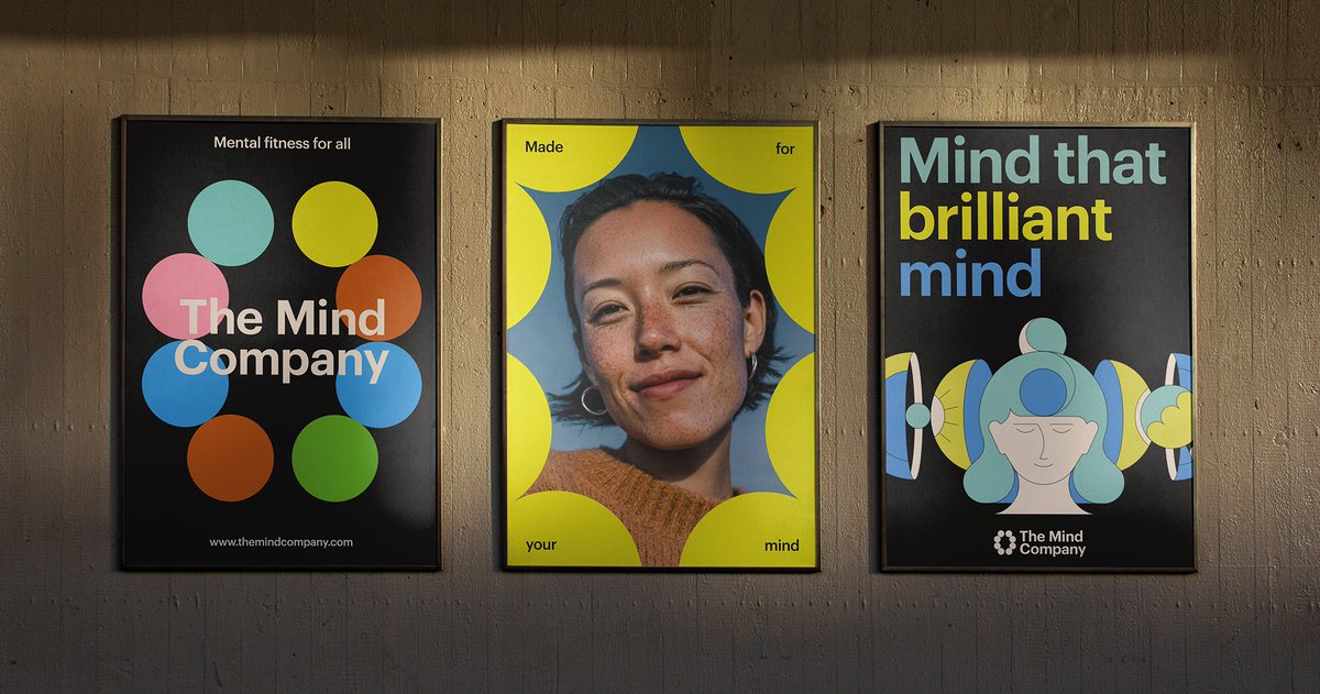 thedsgnblog's tweet image. Goodside&apos;s vibrant rebrand for The Mind Company makes mental fitness feel fun, energizing, and accessible. An abstract mark powers a flexible system that ties everything together, while bold type and messaging were built to get your mind moving.
Read more:
linkly.link/2GQZc